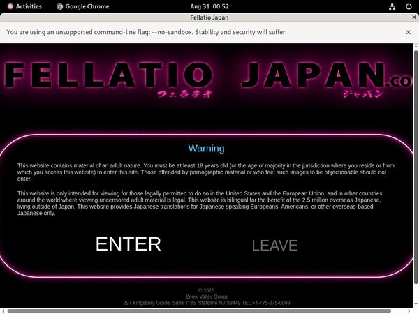 Create Fellatiojapan Account