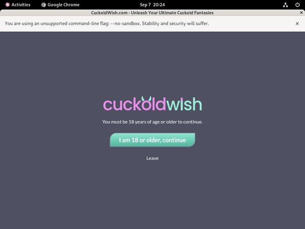 Cuckold Wish Free Trial Coupon