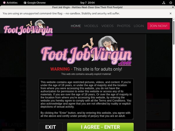 Foot Job Virgin Free Password