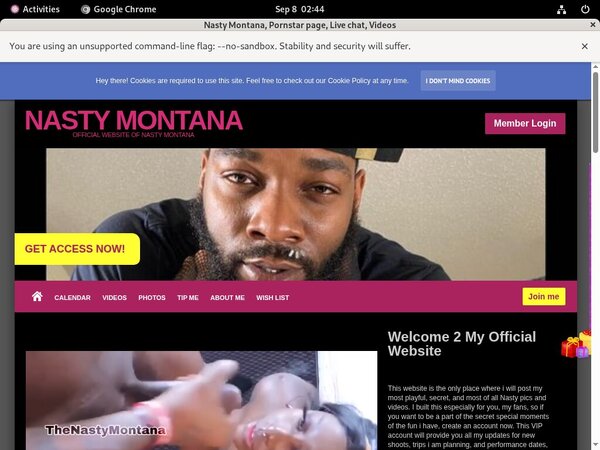 Free Nastymontana.com Trial Memberships