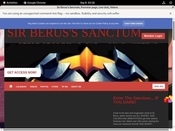 Free SirBerus'sSanctum Membership Account