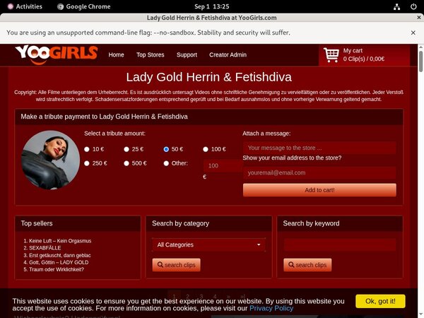 LadyGoldFetishdiva Member Sign Up LadyGoldFetishdiva Member Sign Up