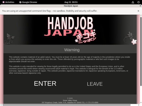New Handjob Japan Discount Code
