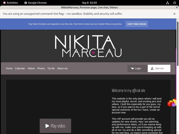 Nikitamarceau.modelcentro.com Free Member