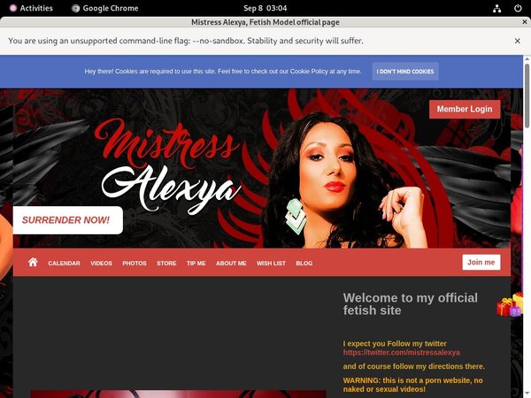 Password To Mistress Alexya