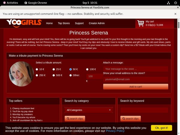 Princess Serena Xx