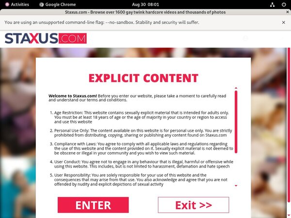 Staxus Day Trial Membership