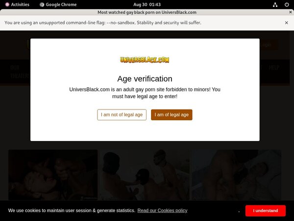 Univers Black Premium Login
