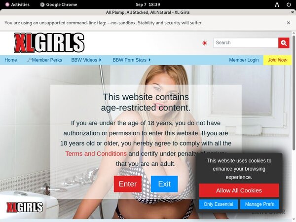 Xlgirls.com Yearly Membership